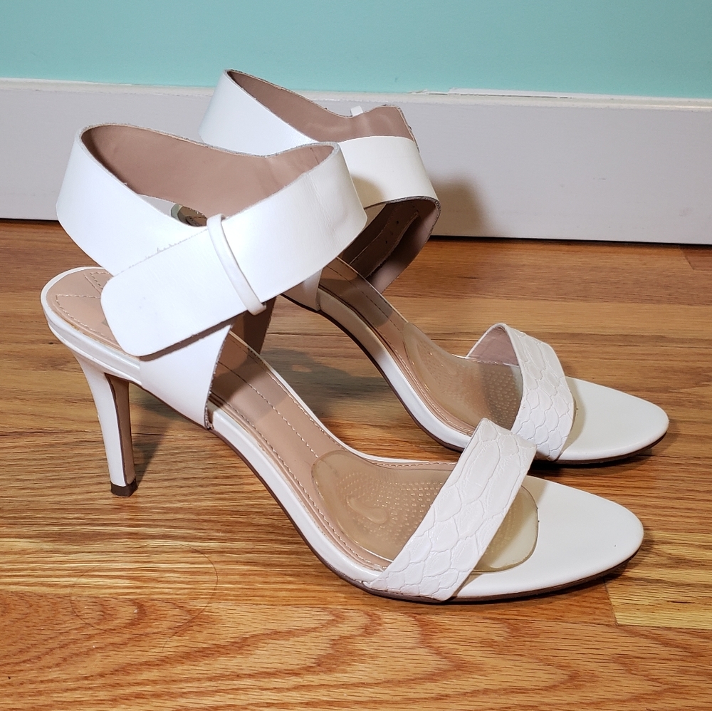 Dolce Vita White Strappy Heels 7.5